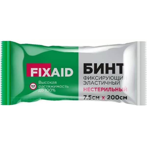 бинт эласт фиксир фиксэйд 7,5смx2м н/стерил