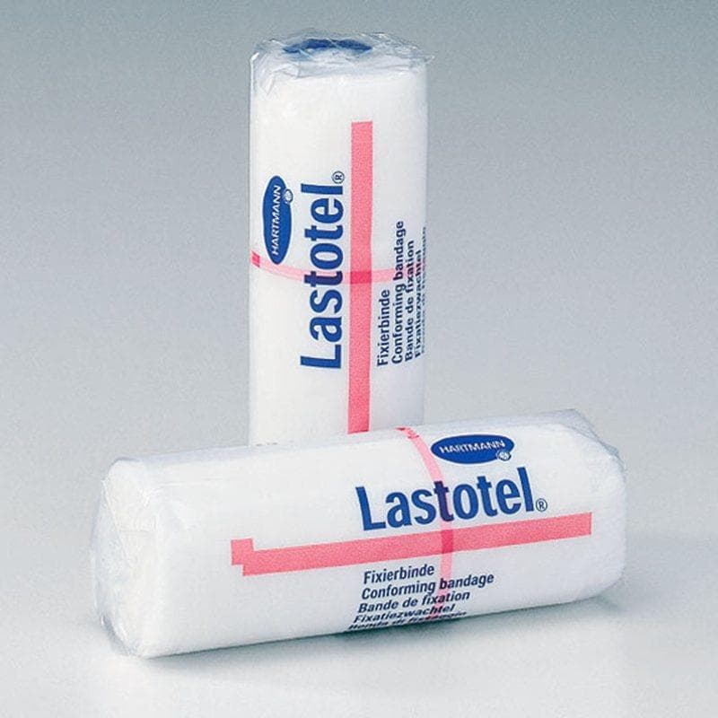 бинт lastotel 4 м * 12 см фиксирующий белый