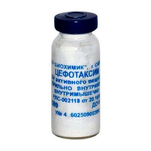 цефотаксим пор для р-ра для в/в и в/м введ фл 1г 1