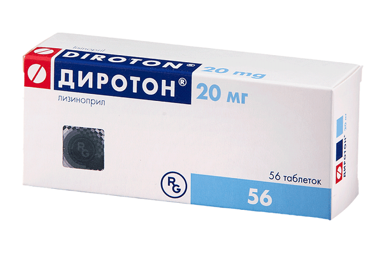 диротон таб 20мг N56