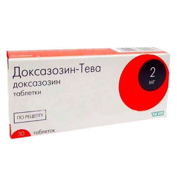 доксазозин-тева 2 мг 20 табл