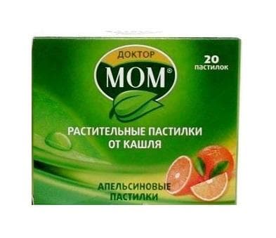 доктор мом пастилки апельсин 20 шт 