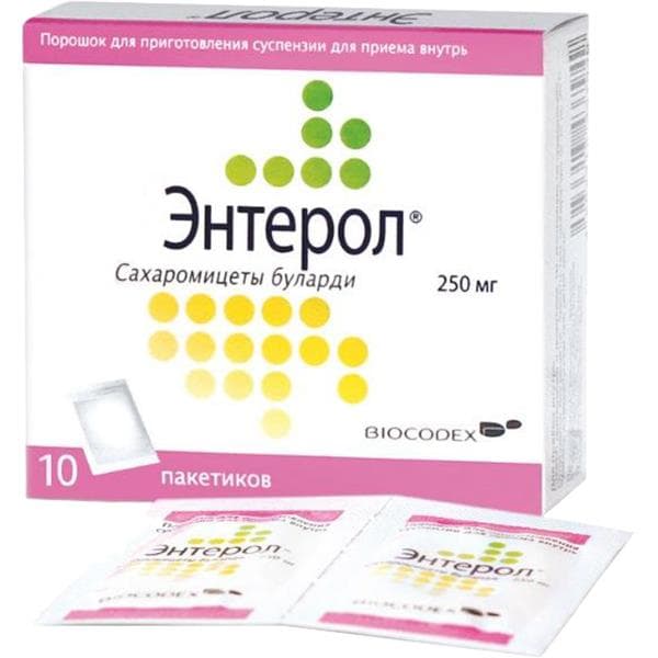 энтерол пор для сусп для внутр 250мг N10