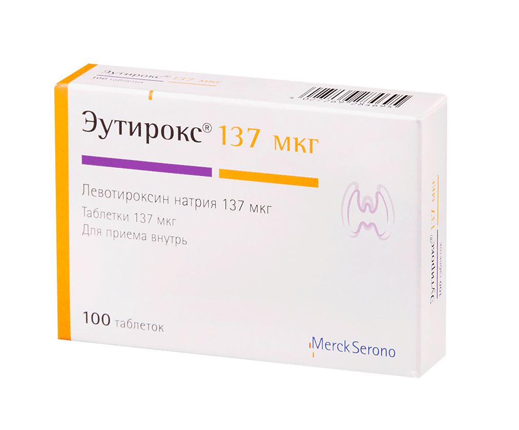 эутирокс таб 137мкг N100