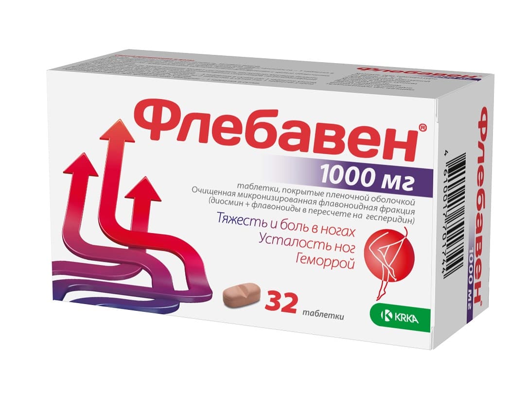 флебавен таб ппо 1000мг N32