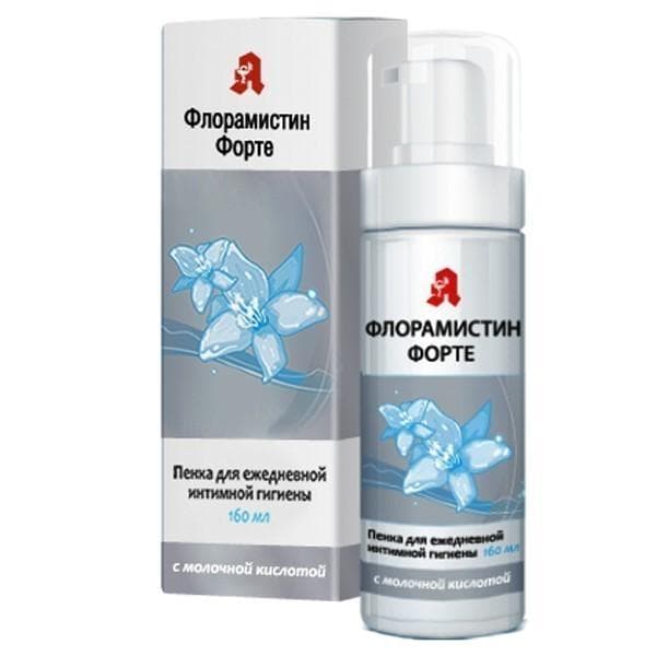 флорамистин форте пенка для интимной гигиены 160 мл с молочной кислотой