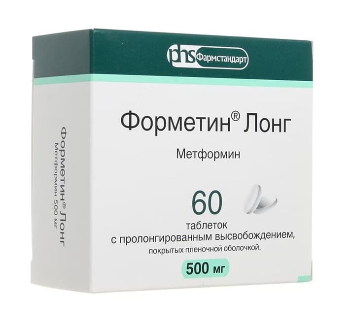 форметин лонг 500 мг 60 табл