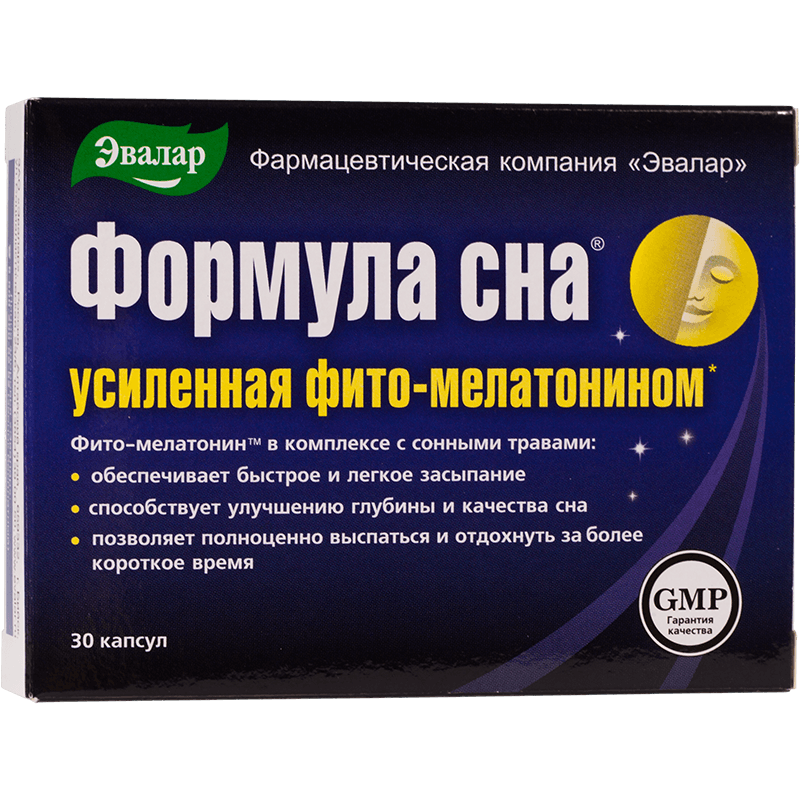 формула сна, усиленная капсул 0,35г N30