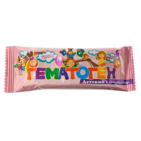 гематоген детский с витаминами 30г
