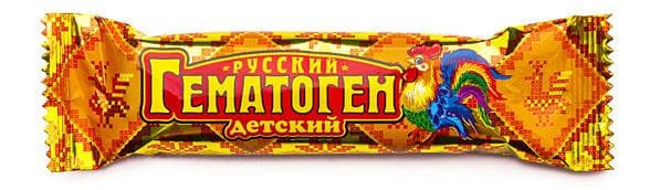гематоген русский плитка 40г детский