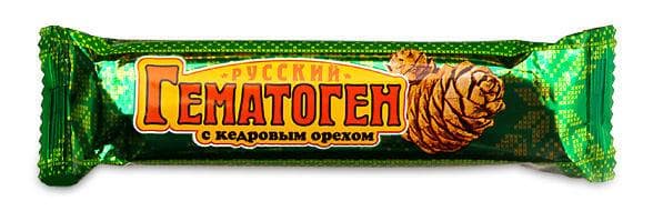 гематоген русский плитка 40г кедровый орех