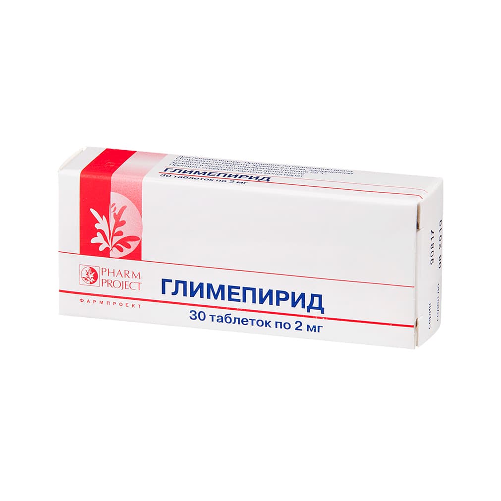 глимепирид таб 2мг 30