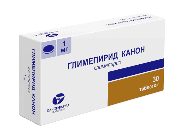 глимепирид канон 1 мг 30 табл