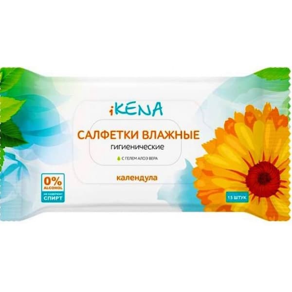 икена салфетки влаж антибакт 15 календула