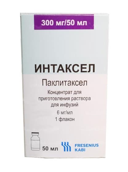 интаксел конц для инф 6 мг/мл 50 мл 1 фл