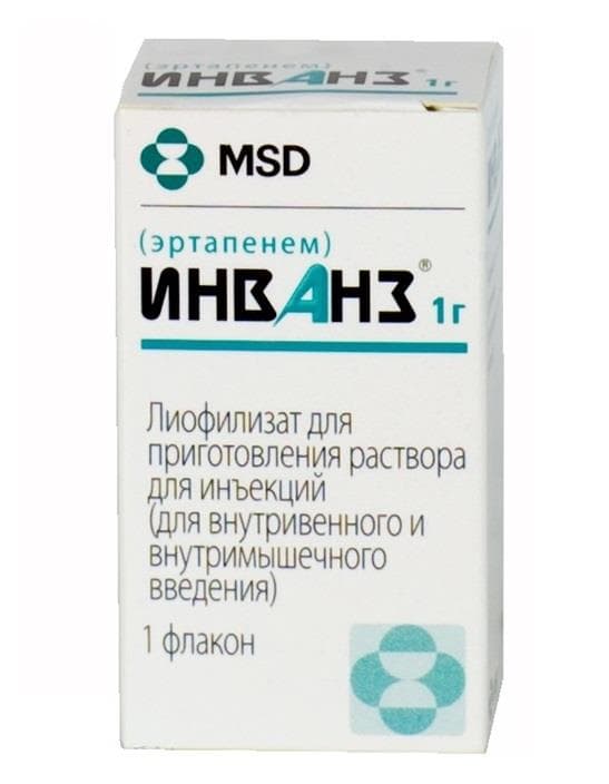 инванз лиофилизат для инъекциц 1 г 1 фл