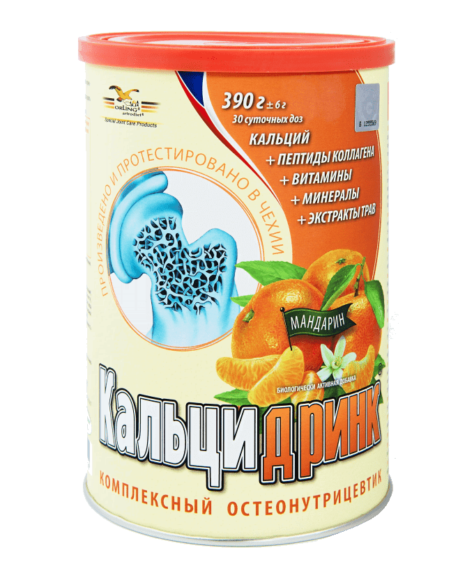 кальцидринк мандарин порошок 390 г