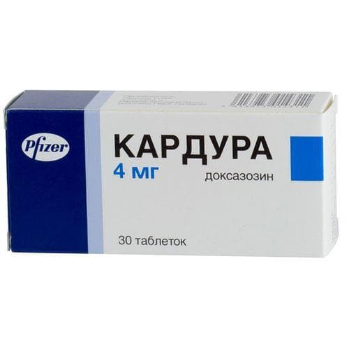 кардура 4мг таб 30 шт 