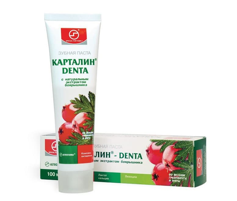 карталин дента з/паста боярышник 100мл