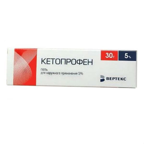 кетопрофен-тева гель для наружн примен 2,5% 30г