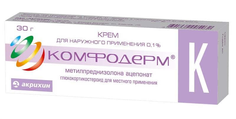 комфодерм к крем для наруж примен 0,1% туб 30г