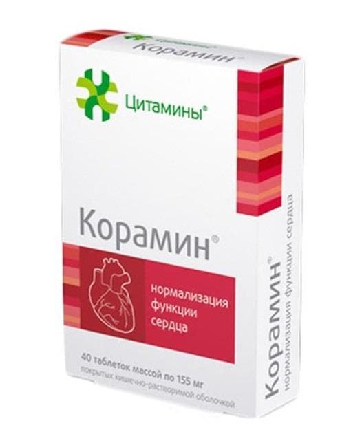 корамин, тбл 155мг n20х2