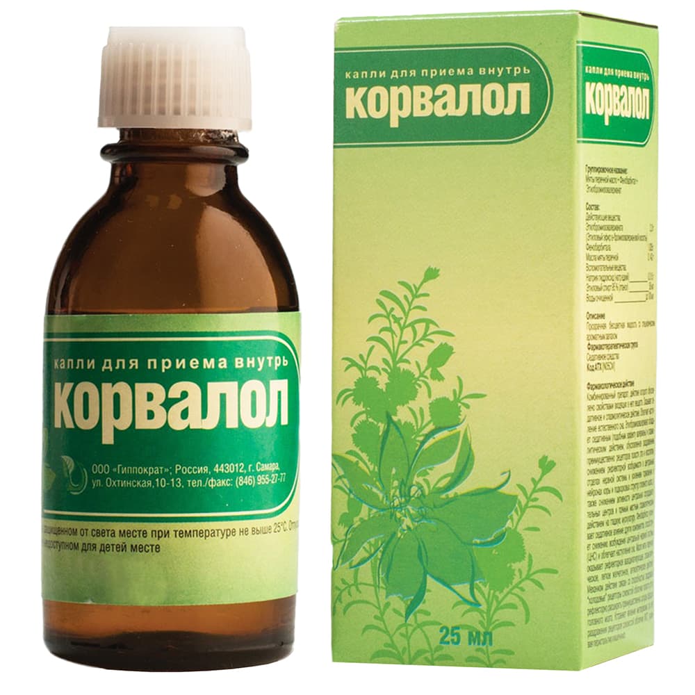 корвалол капли для внутр примен 25мл