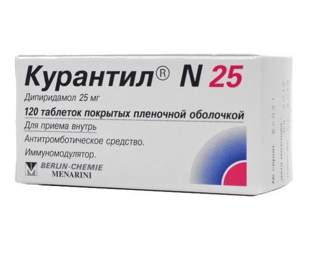 курантил n 25 мг 120 табл