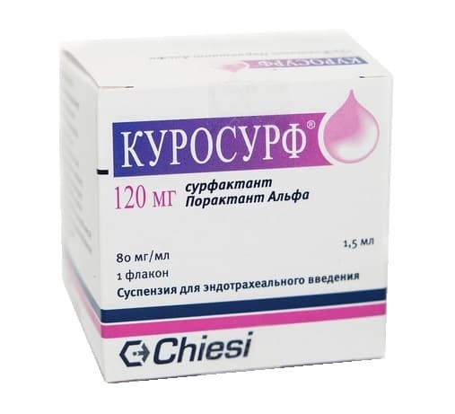 куросурф суспензия для эндотрахеального введения 80 мг/мл 1,5 мл 1 фл