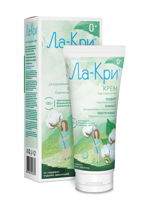 ла-кри крем п/подгузник 100г с 0 плюс мес