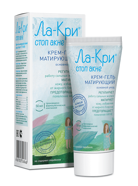 ла-кри стоп акне крем-гель матирующий 50 мл