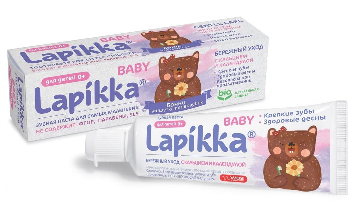 лапикка з/паста бэби 45 г бережный уход