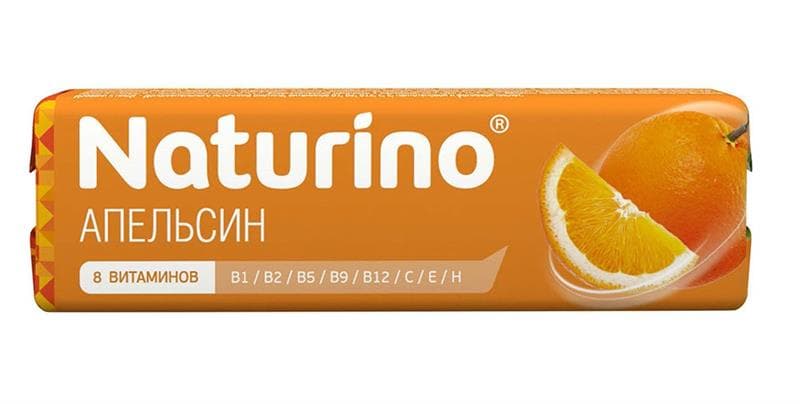 натурино пастилки 8 вит и сок апельсина