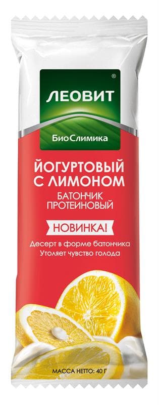 биослимика батончик протеин йогурт с лимоном 40 г