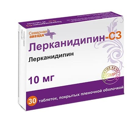 лерканидипин-сз таб ппо 10мг N30
