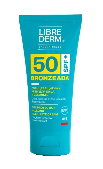 либридерм бронзиада крем для лица и декольте spf50 50 мл