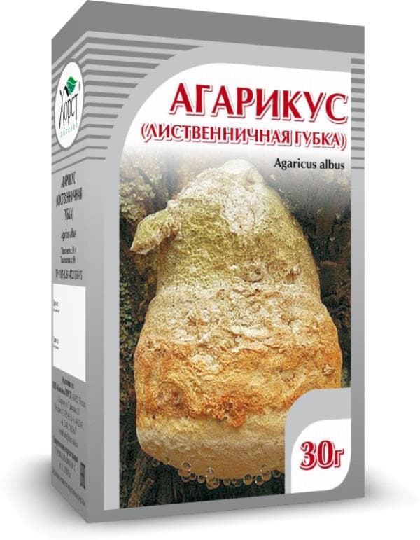 агарикус губка лиственничная 30 г
