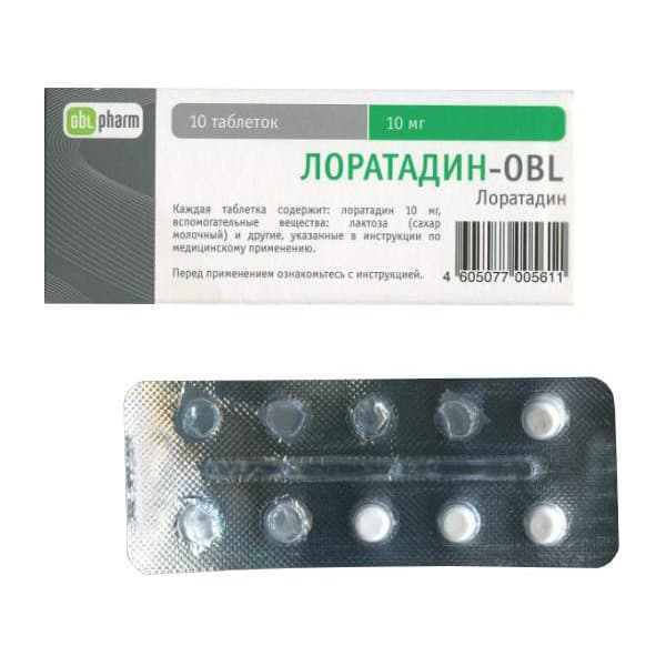 лоратадин-obl таб 10мг N10
