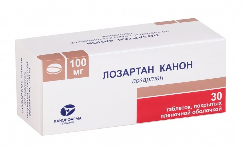 лозартан-канон таб ппо 100мг N30