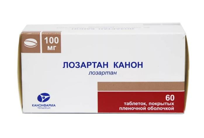 лозартан-канон таб ппо 100мг 60 канонфарма продакшн зао
