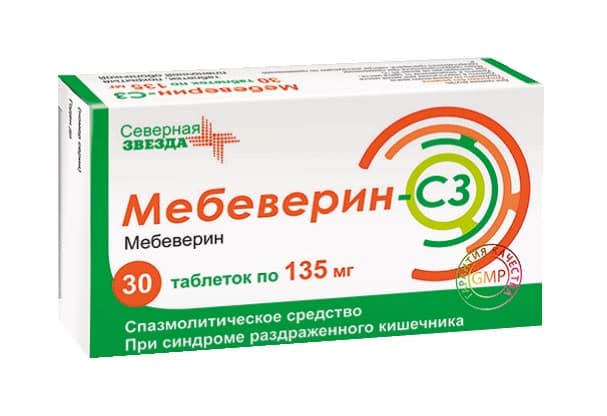 мебеверин-сз таб ппо 135мг N30