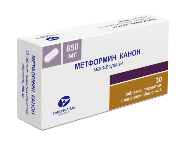 метформин-канон таб ппо 850мг N30