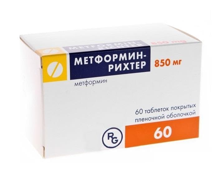 метформин-рихтер таб ппо 850мг N60