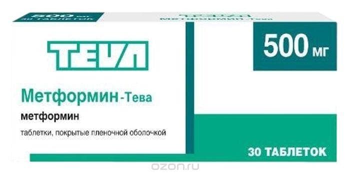 метформин-тева 500 мг 30 табл
