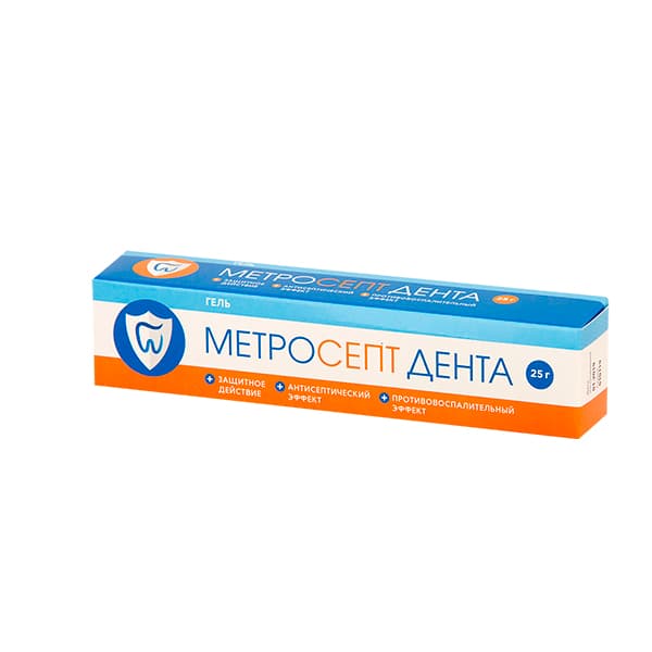 метросепт дента гель для десен 25г