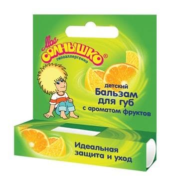 мое солнышко бальзам для губ фрукты 2,8 г