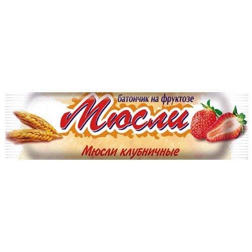 мюсли батончик руссаль клубника на фруктозе 30 г