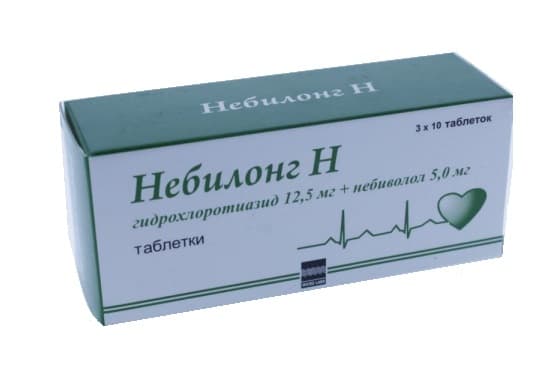 небилонг н 12,5 мг плюс 5 мг 30 табл