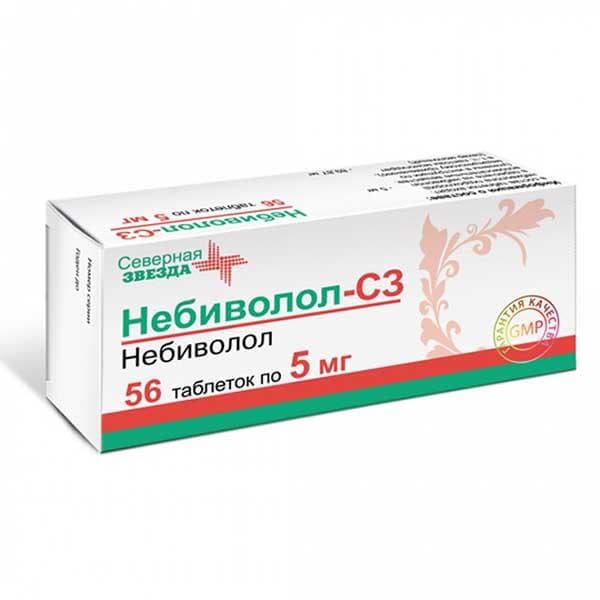 небиволол-сз таб 5мг N56