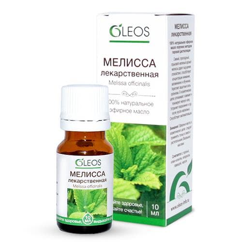 олеос масло эфирн 10мл мелисса